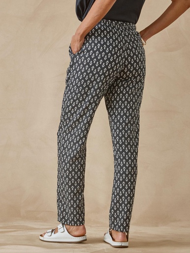 Pantalon fluide entièrement élastiqué