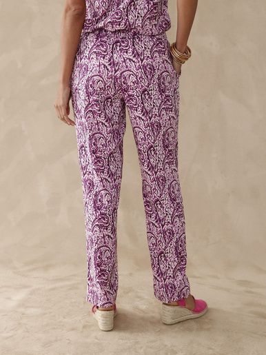 Pantalon fluide entièrement élastiqué