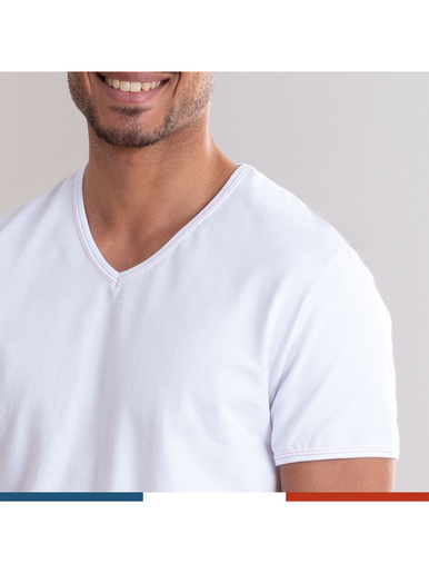 Tee-shirt col V homme Fait en France