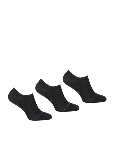 3 paires de chaussettes invisibles - Athéna - Noir