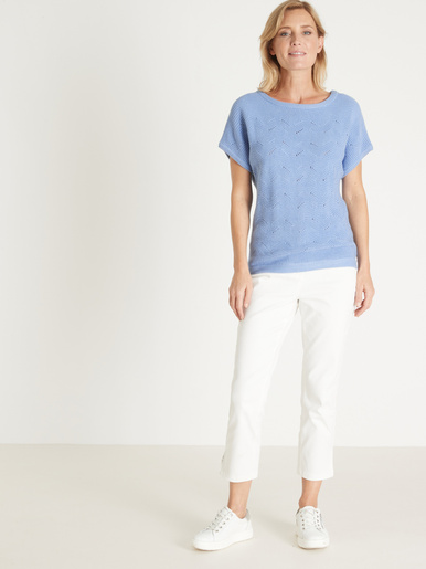 Pull maillle fantaisie manches T