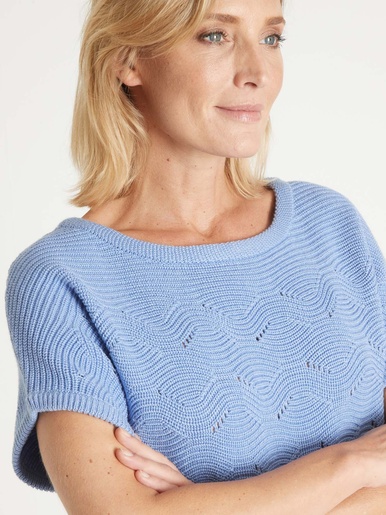 Pull maillle fantaisie manches T