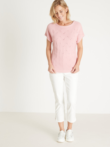 Pull maillle fantaisie manches T