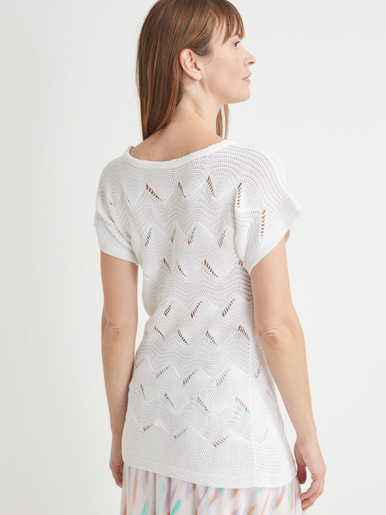Pull maillle fantaisie manches T