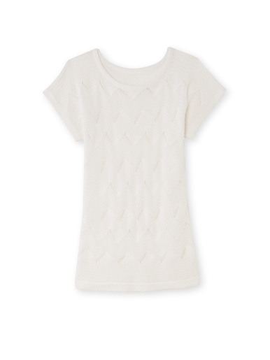 Pull maillle fantaisie manches T