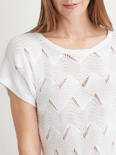 Pull maillle fantaisie manches T