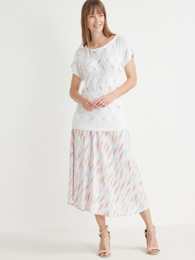 Pull maillle fantaisie manches T