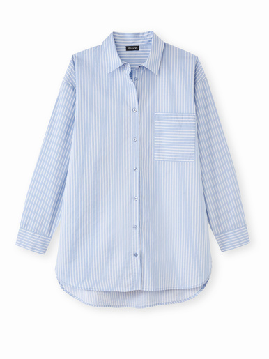 Chemisier long pur coton