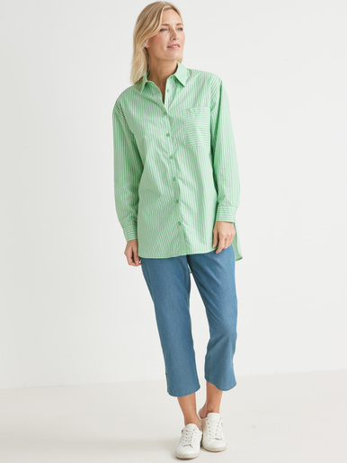 Chemisier long pur coton