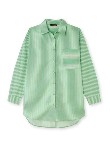 Chemisier long pur coton
