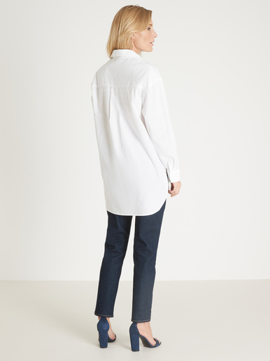 Chemisier long pur coton