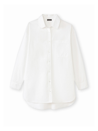 Chemisier long pur coton