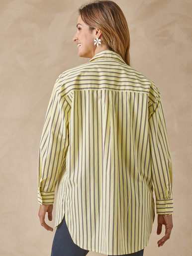 Chemisier long pur coton