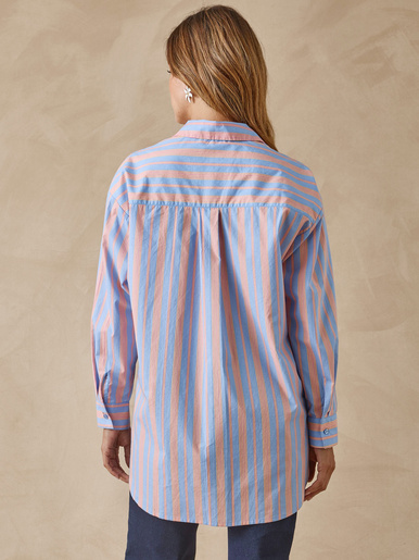 Chemisier long pur coton