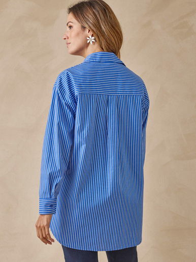 Chemisier long pur coton