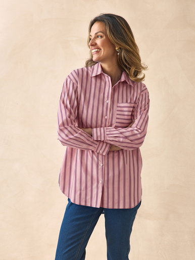 Chemisier long pur coton