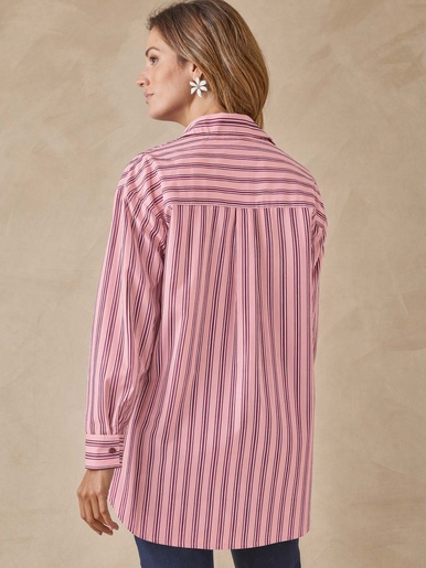Chemisier long pur coton