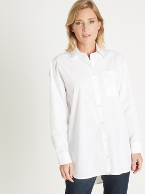 Chemisier long pur coton