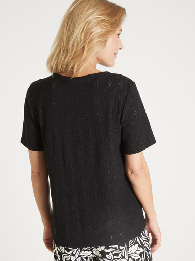 Tee-shirt avec macramé