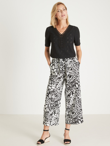 Tee-shirt avec macramé