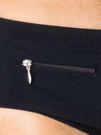 Slip de bain homme en fibres recyclées - Athéna - Noir