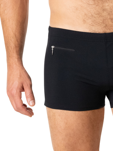 Boxer de bain homme en fibres recyclées - Athéna - Noir