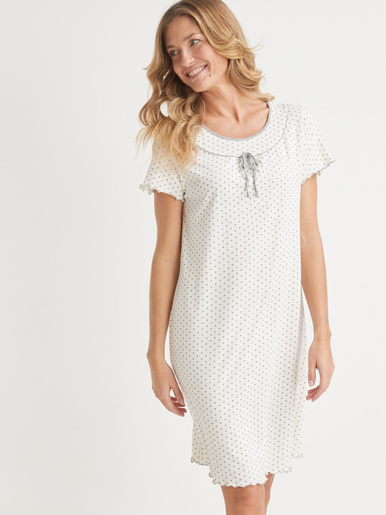 Chemise de nuit manches courtes