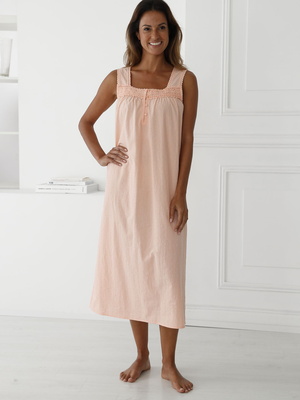 Chemise de nuit légère larges bretelles