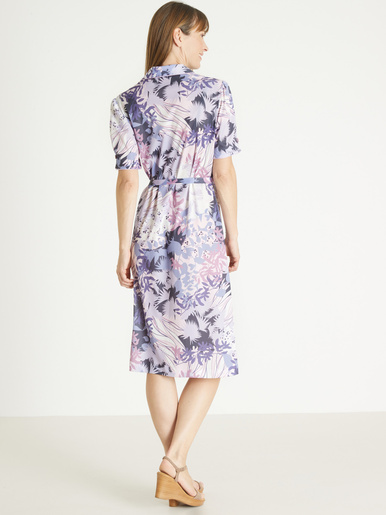 Robe en maille toute boutonnée