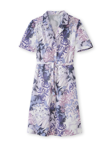 Robe en maille toute boutonnée
