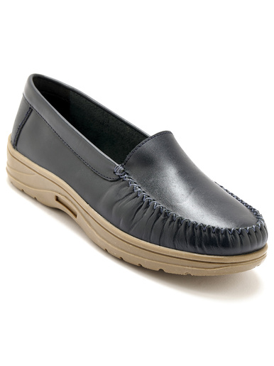 Mocassins sans coutures blessantes - Pédiconfort - Marine