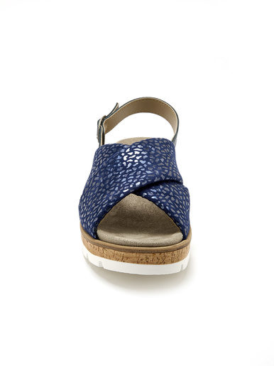 Sandales extensibles doublées cuir