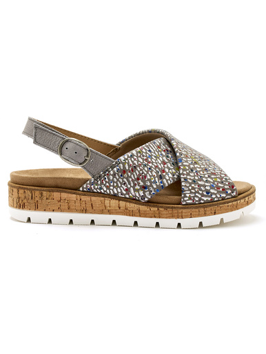 Sandales extensibles doublées cuir