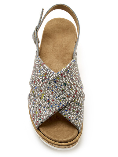 Sandales extensibles doublées cuir