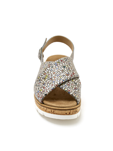 Sandales extensibles doublées cuir