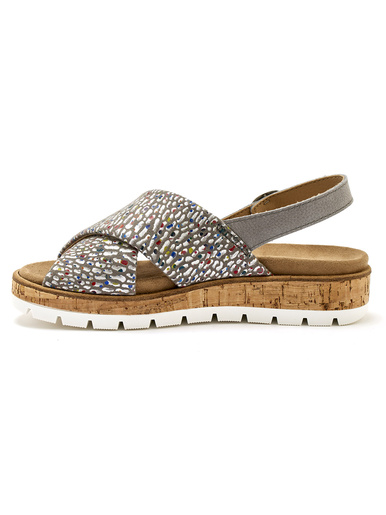 Sandales extensibles doublées cuir