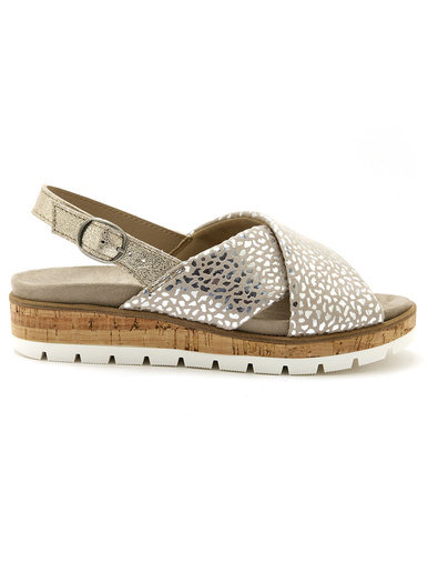 Sandales extensibles doublées cuir
