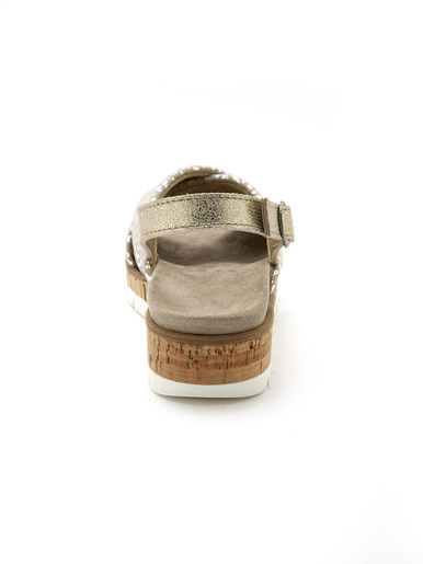 Sandales extensibles doublées cuir