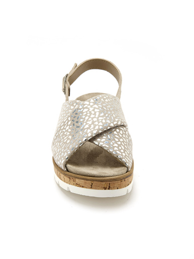 Sandales extensibles doublées cuir