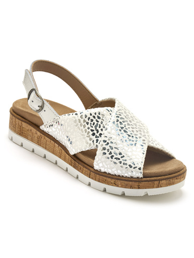 Sandales extensibles doublées cuir