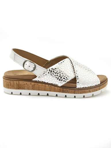 Sandales extensibles doublées cuir
