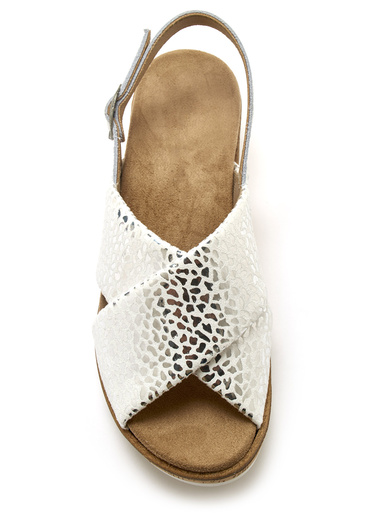 Sandales extensibles doublées cuir