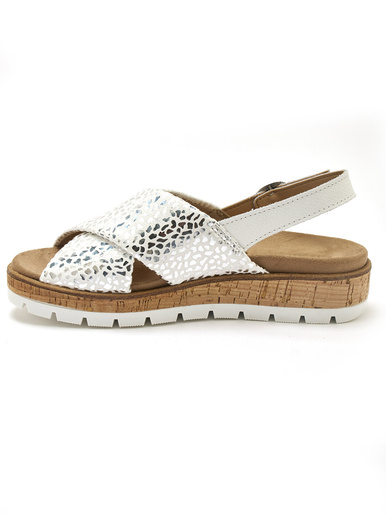 Sandales extensibles doublées cuir