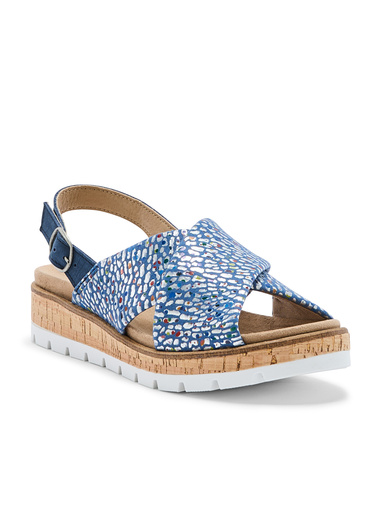 Sandales extensibles doublées cuir