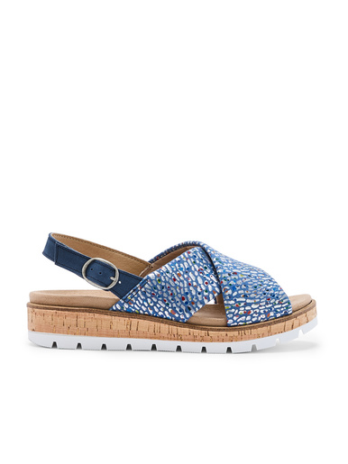 Sandales extensibles doublées cuir