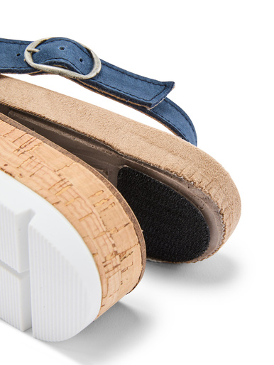 Sandales extensibles doublées cuir