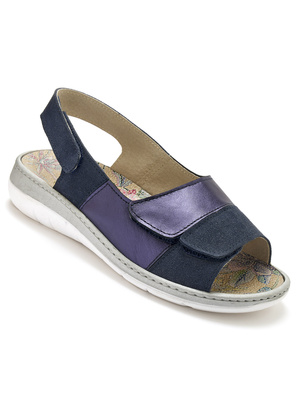 Sandales à scratchs tout  ultra larges