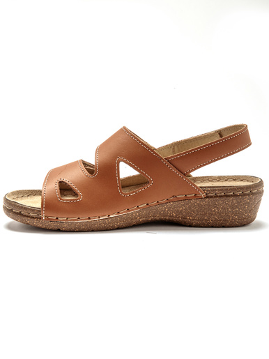 Sandales cuir ouverture totale