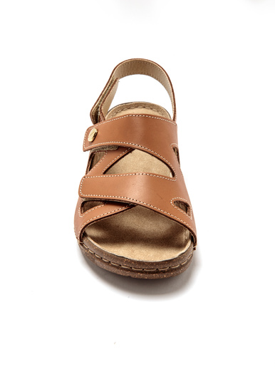 Sandales cuir ouverture totale