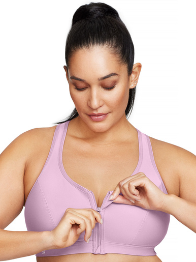 Soutien-gorge sport fermeture éclair